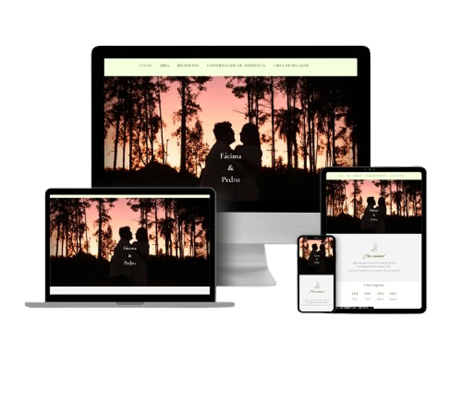 Diversos mockups de ejemplo